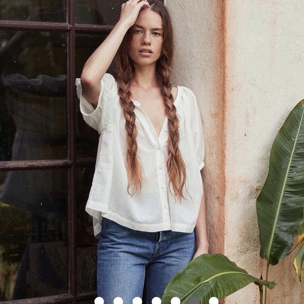 Doen June Blouse, Salt XXS